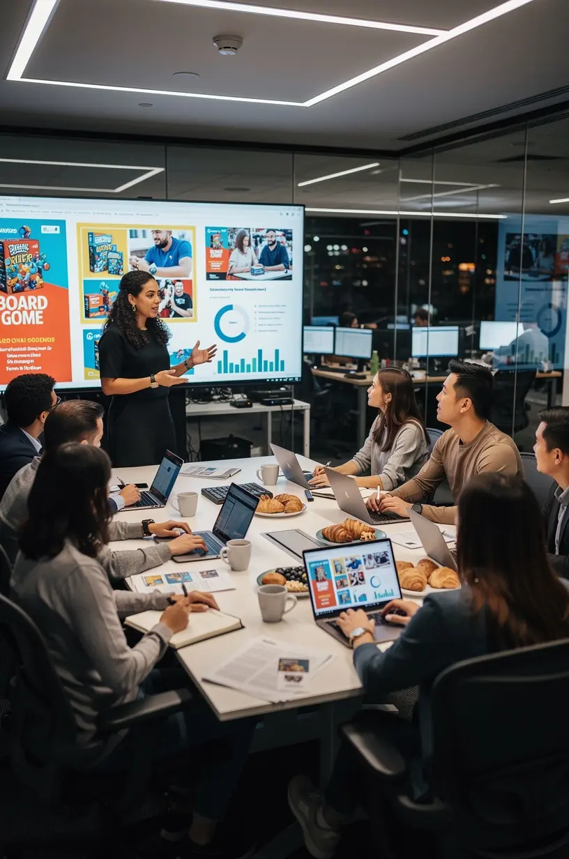 Group of friends enjoying a Mafia Night game
